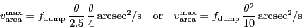 \begin{displaymath}
\ensuremath{v_\ensuremath{\mathrm{area}}^\ensuremath{\mathr...
...{\ensuremath{\theta}^2}{10}\,\ensuremath{\mathrm{arcsec^2/s}}
\end{displaymath}
