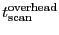 \ensuremath{t^\ensuremath{\mathrm{overhead}}_\ensuremath{\mathrm{scan}}}