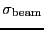\ensuremath{\sigma_\ensuremath{\mathrm{beam}}}