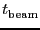 \ensuremath{t^\ensuremath{\mathrm{}}_\ensuremath{\mathrm{beam}}}
