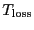 \ensuremath{T_\ensuremath{\mathrm{loss}}\ifthenelse{\equal{}{}}{}{^\ensuremath{\mathrm{}}}}