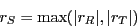 \begin{displaymath}
r_S = \ensuremath{\mathrm{max}}(\vert r_R\vert,\vert r_T\vert)
\end{displaymath}