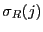 $\sigma_R(j)$