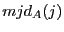 $mjd_A(j)$