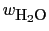 $w_{\rm\small\mbox{H$_2$O}}$